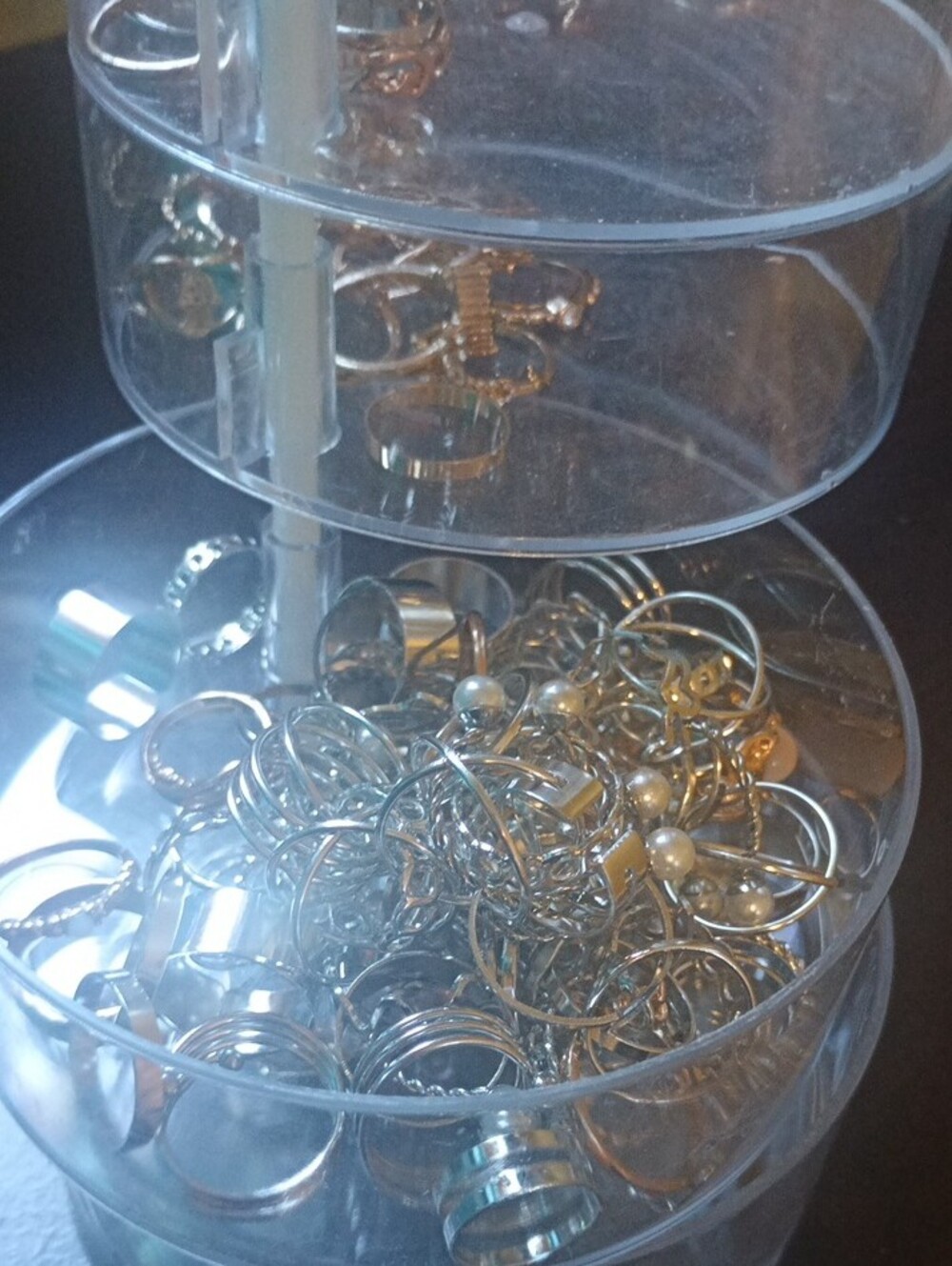 Women's Stackable Rings - Gold Finish - Picture 2 of 3
